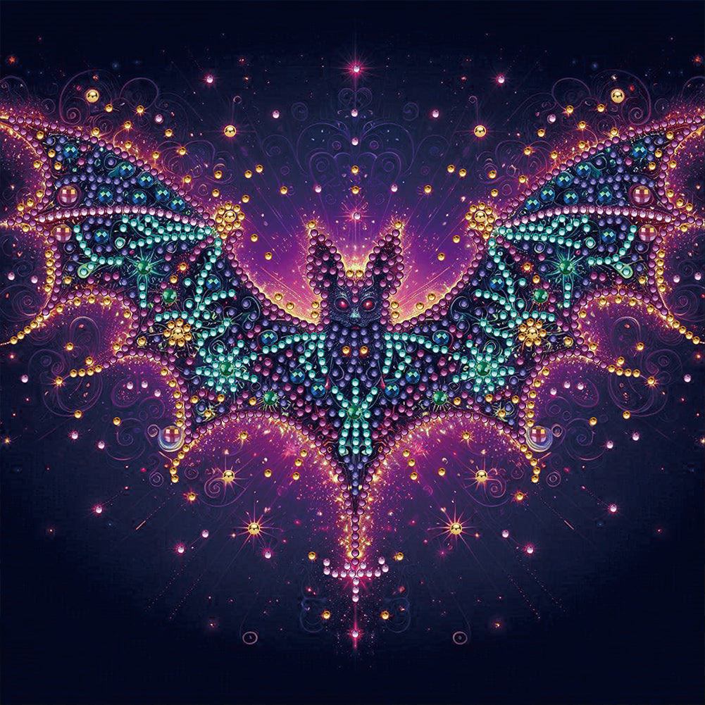 Starlight Animal Bat - Partial Special-Shaped Drill Diamond Painting 30*30CM