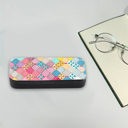 Colorful Pattern Diamond Painting Eyeglasses Case Diamond Art Sunglasses Case