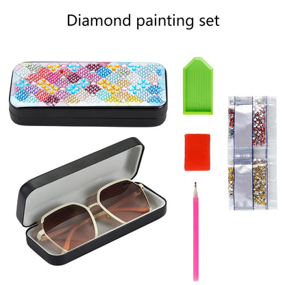 Colorful Pattern Diamond Painting Eyeglasses Case Diamond Art Sunglasses Case