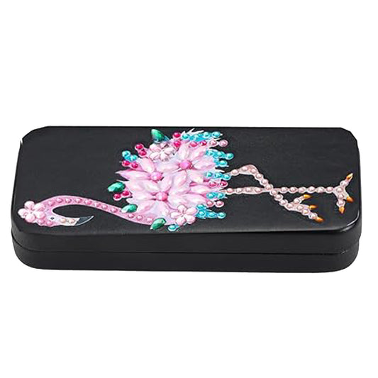 Bird Diamond Painting Eyeglasses Case Diamond Art Sunglasses Case for Beginners