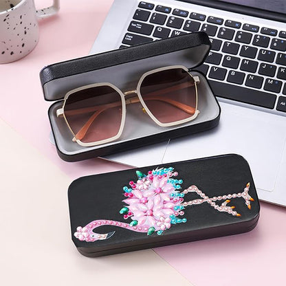 Bird Diamond Painting Eyeglasses Case Diamond Art Sunglasses Case for Beginners