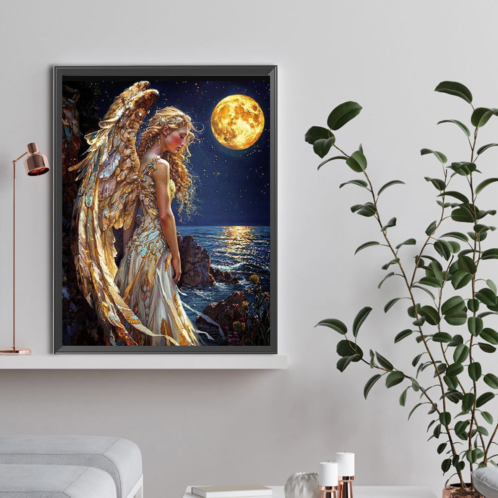 Winged Angel - Full Round Drill Diamond Painting 30*40CM
