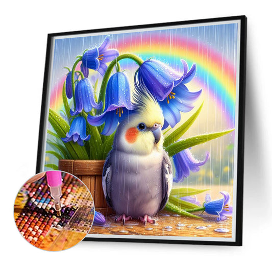 Animals And Flowers - Full Round Drill Diamond Painting 40*40CM