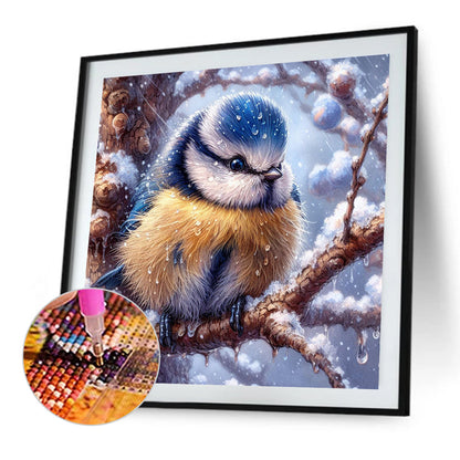 Small Animals In The Snow - Full Square Drill Diamond Painting 30*30CM