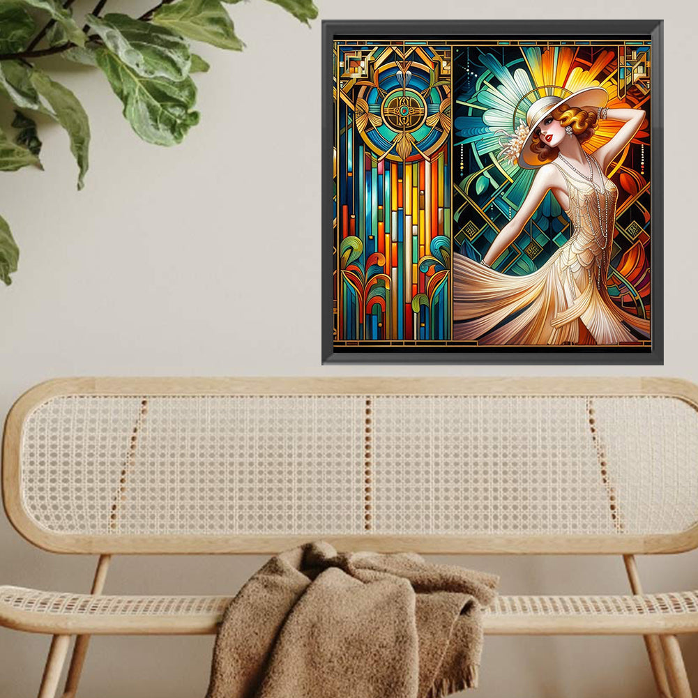 Modern Girl - Full Square Drill Diamond Painting 40*40CM