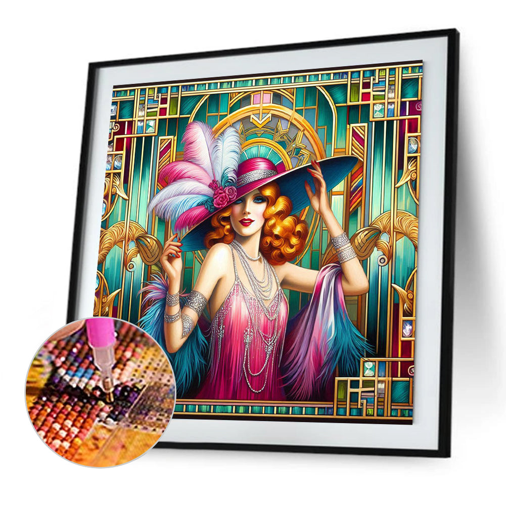 Modern Girl - Full Square Drill Diamond Painting 40*40CM
