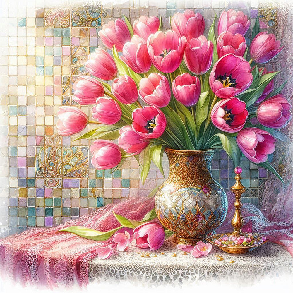 Tulip - Full Square Drill Diamond Painting 40*40CM