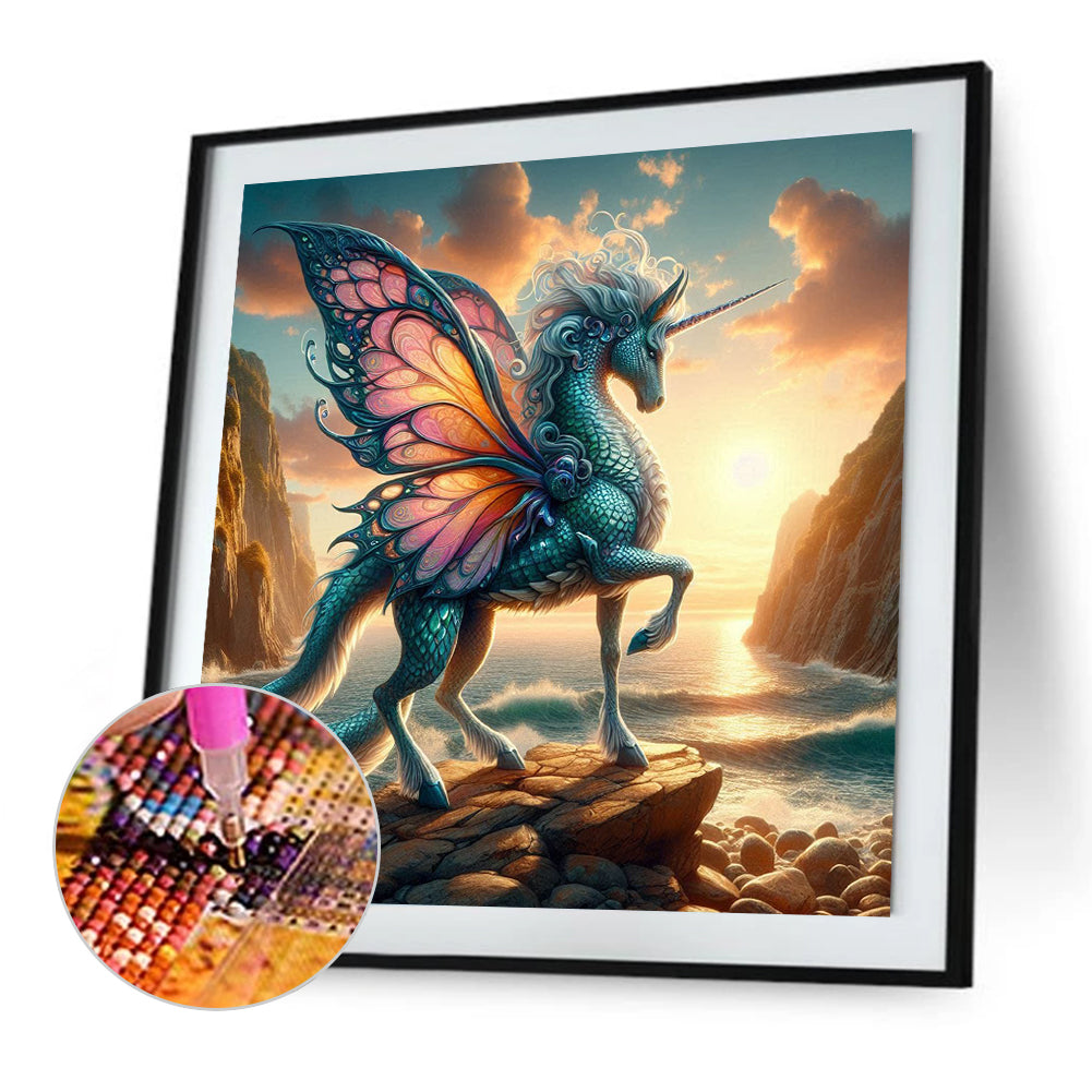 Unicorn Mythical Beast - Full Square Drill Diamond Painting 40*40CM