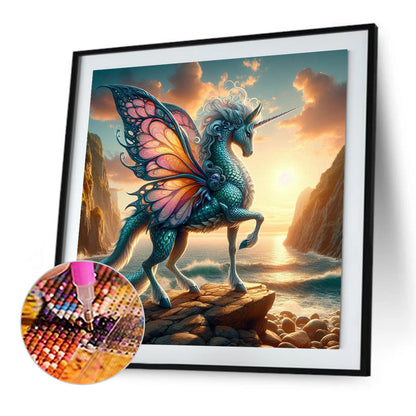 Unicorn Mythical Beast - Full Square Drill Diamond Painting 40*40CM