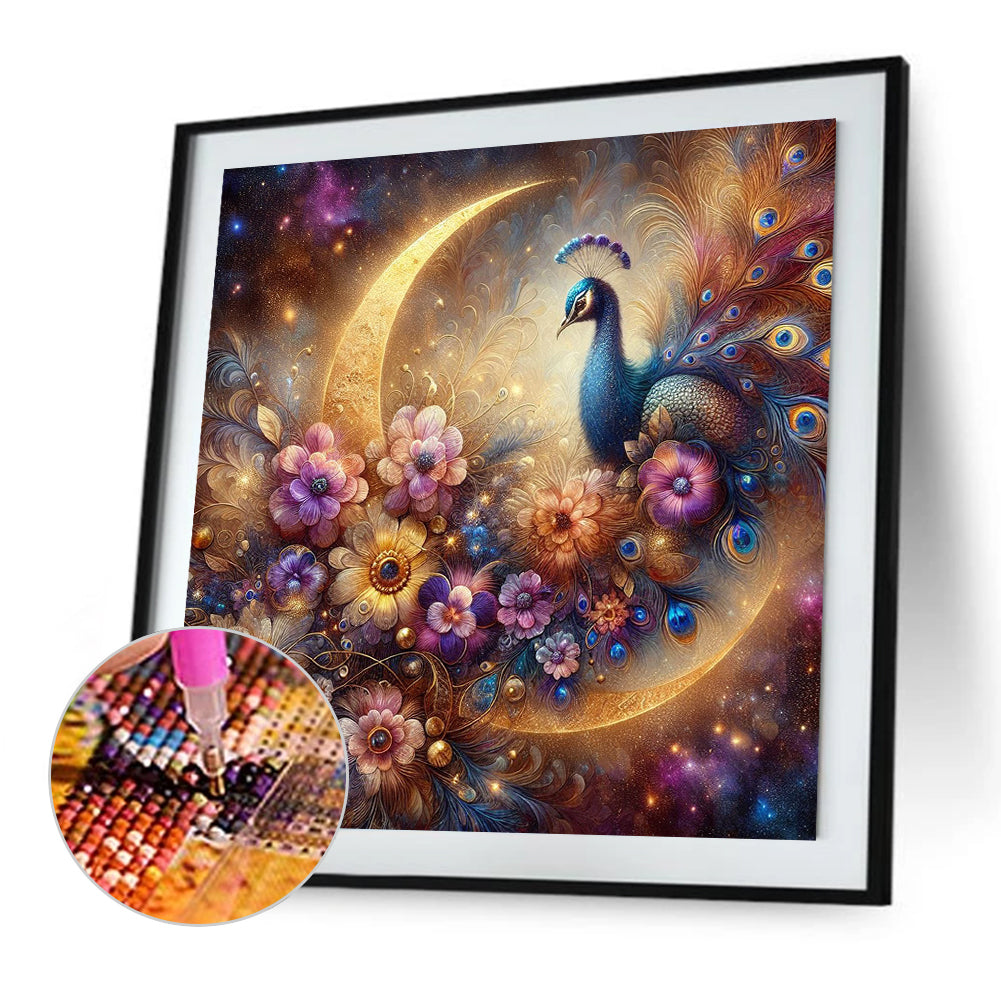 Fantasy Peacock - Full Square Drill Diamond Painting 40*40CM
