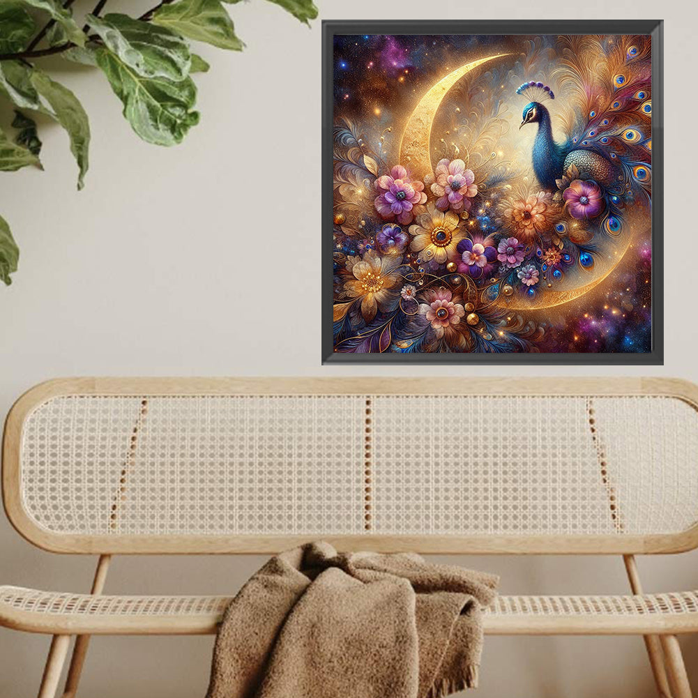Fantasy Peacock - Full Square Drill Diamond Painting 40*40CM