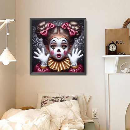 Clown Kid - Full Round Drill Diamond Painting 30*30CM