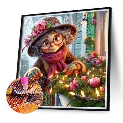 Santa Claus - Full Round Drill Diamond Painting 30*30CM