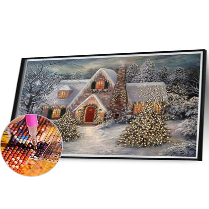 Christmas House - Full Square Drill Diamond Painting 55*40CM