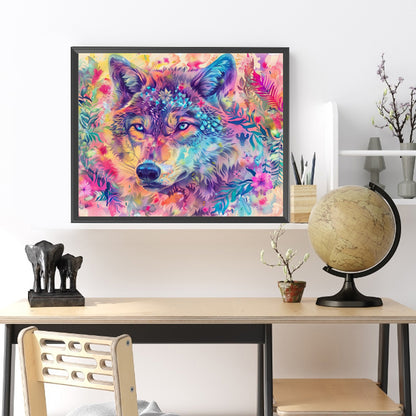 Color Wolf - Full Square Drill Diamond Painting 50*40CM