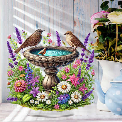 Acrylic Special Shaped Garden Pond DIY Table Top Diamond Painting Ornament Kits