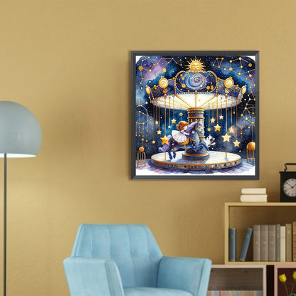 Starry Sky Playground Children - Full AB Round Drill Diamond Painting 30*30CM