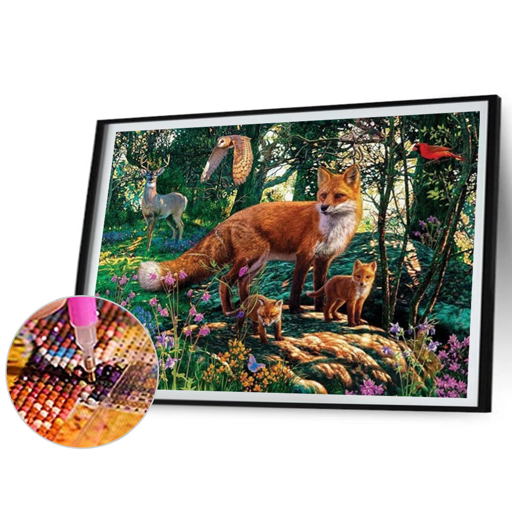 Fox - Full Square Drill Diamond Painting 50*40CM