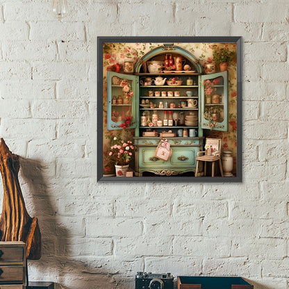 Warm Cabinet - Full Round Drill Diamond Painting 40*40CM