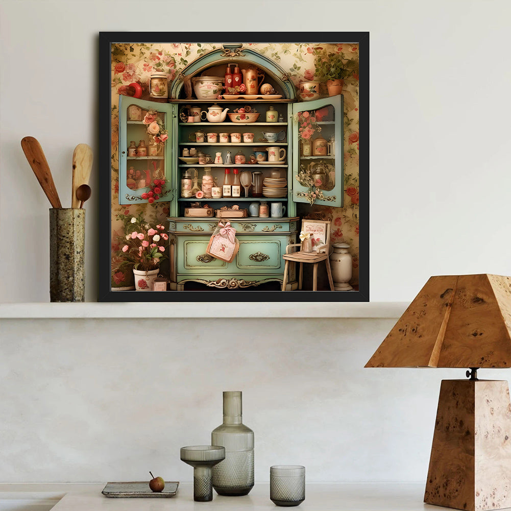 Warm Cabinet - Full Round Drill Diamond Painting 40*40CM