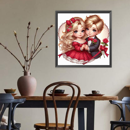 Valentine'S Day Couple - Full Round Drill Diamond Painting 40*40CM