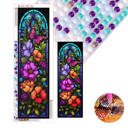 Poppy Glass Painting - Full Round Drill Diamond Painting 30*90CM