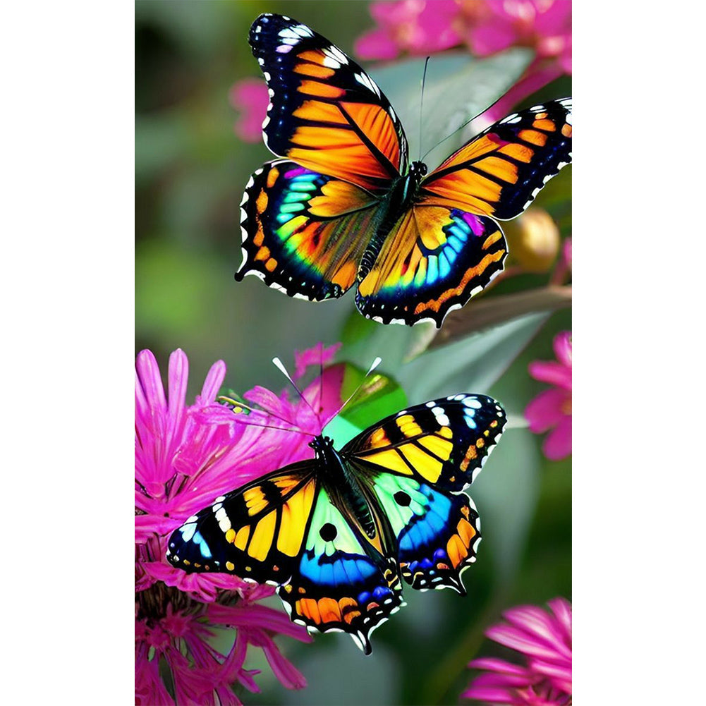 Butterfly - Full Round Drill Diamond Painting 30*50CM