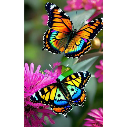 Butterfly - Full Round Drill Diamond Painting 30*50CM