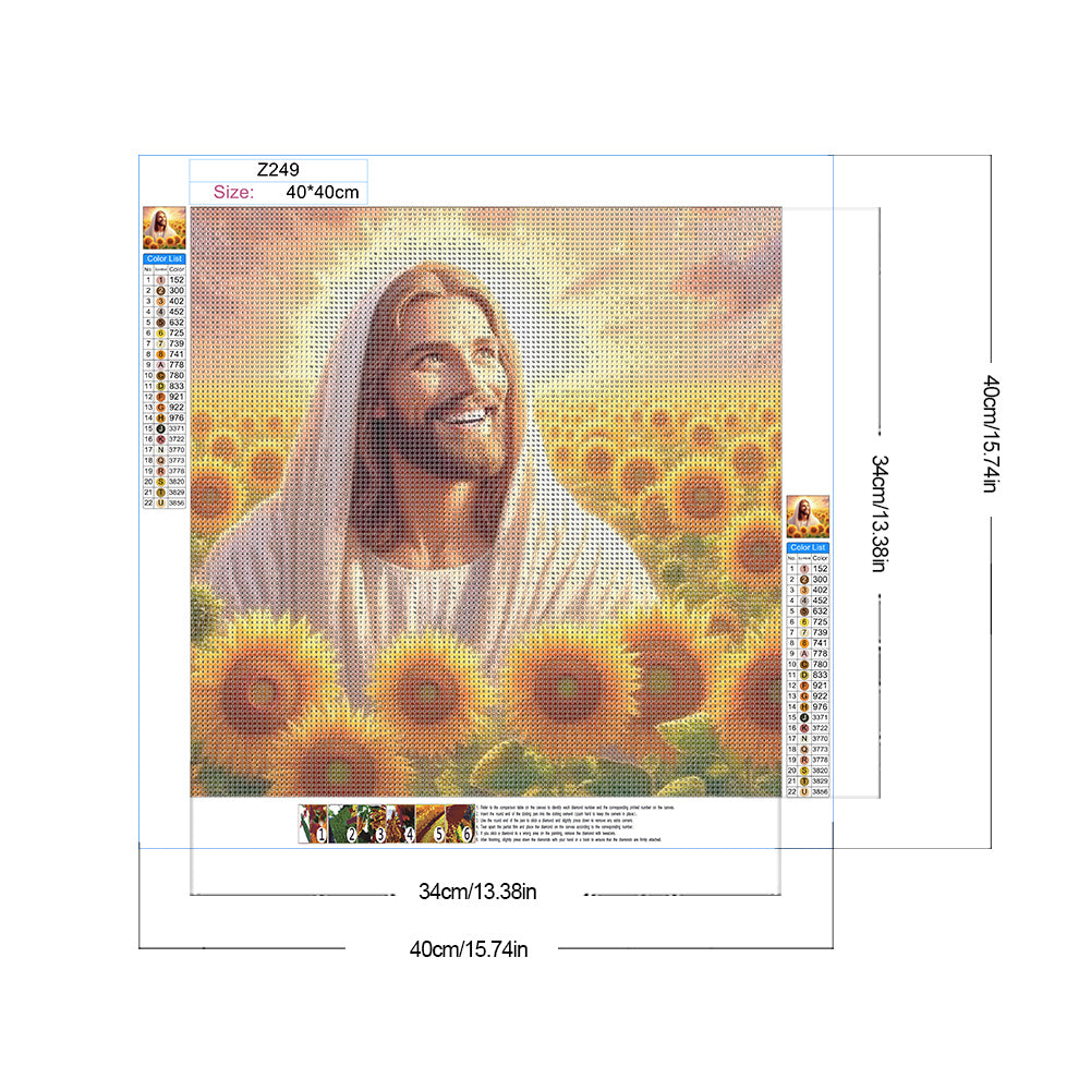 Jesus - Full Round Drill Diamond Painting 40*40CM
