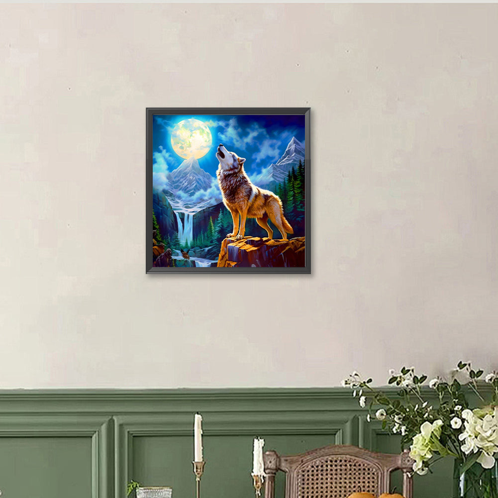 Wolf - Full Round Drill Diamond Painting 40*40CM