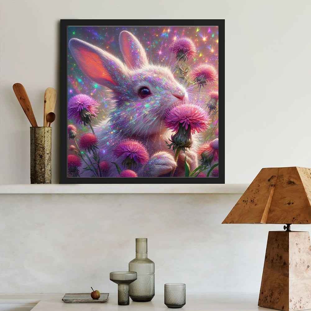 Rabbit - Full Round Drill Diamond Painting 40*40CM