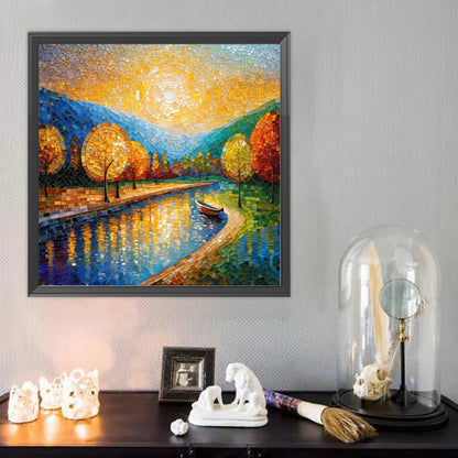 Glass Fragments Painting - Full Round Drill Diamond Painting 40*40CM