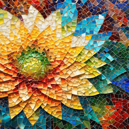Glass Fragments Painting - Full Round Drill Diamond Painting 40*40CM