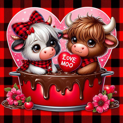 Love Yak - Full Round Drill Diamond Painting 40*40CM