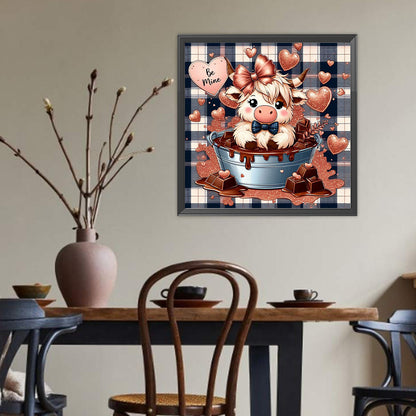 Hot Chocolate Yak - Full Round Drill Diamond Painting 40*40CM