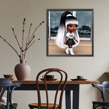 Dark Girl - Full Round Drill Diamond Painting 40*40CM