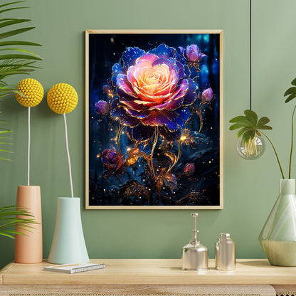 Romantic Rose - Full Round Drill Diamond Painting 40*50CM