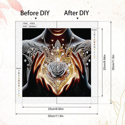 Dream Rose - Special Shaped Drill Diamond Painting 30*30CM