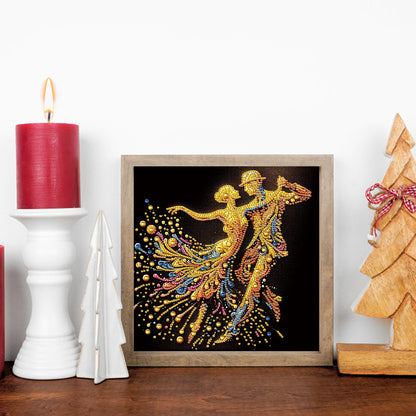 Elegant Dancing Woman - Special Shaped Drill Diamond Painting 30*30CM