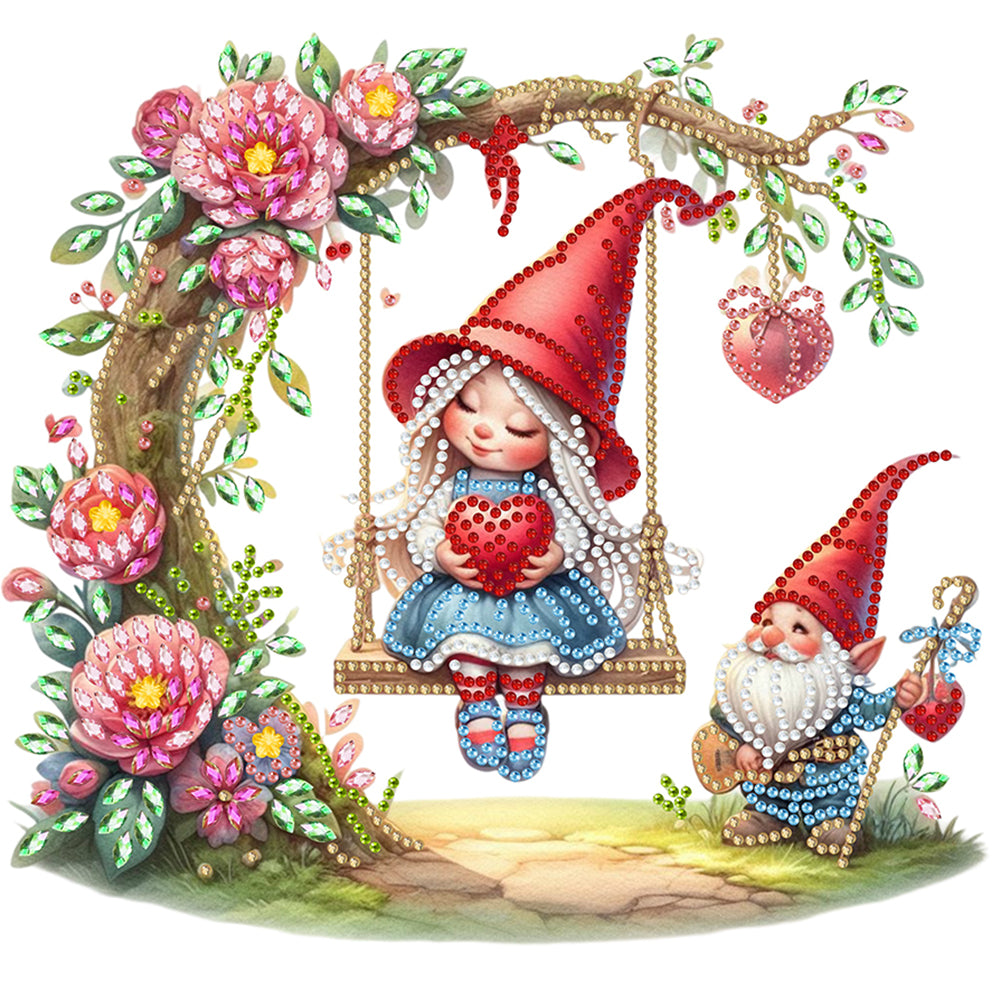 Swinging - Special Shaped Drill Diamond Painting 30*30CM