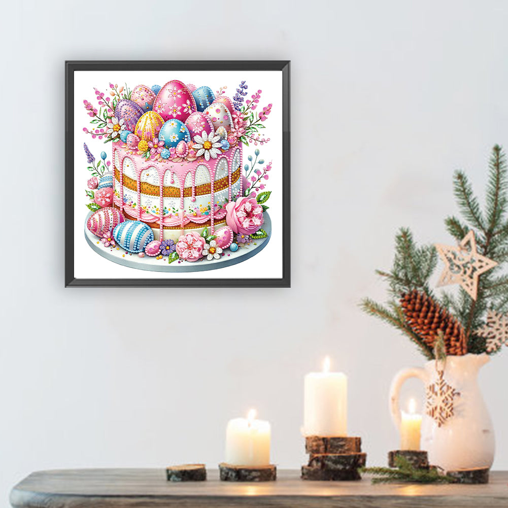 Easter Cake - Special Shaped Drill Diamond Painting 30*30CM