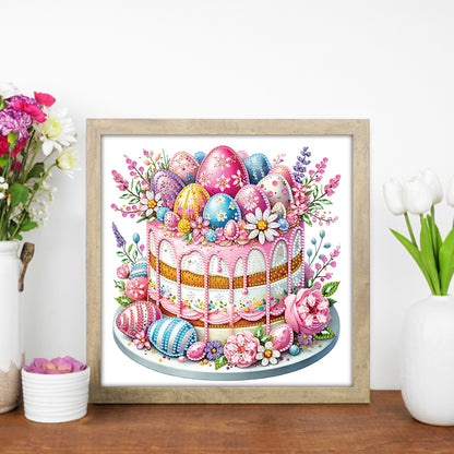 Easter Cake - Special Shaped Drill Diamond Painting 30*30CM
