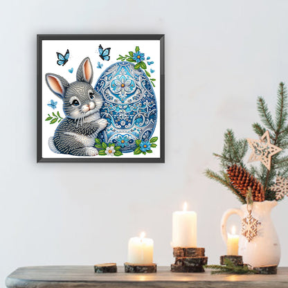 Bunny And Egg - Special Shaped Drill Diamond Painting 30*30CM