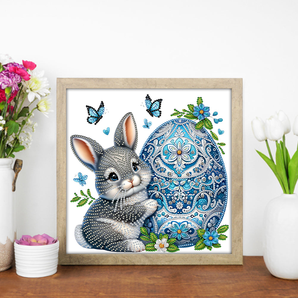 Bunny And Egg - Special Shaped Drill Diamond Painting 30*30CM