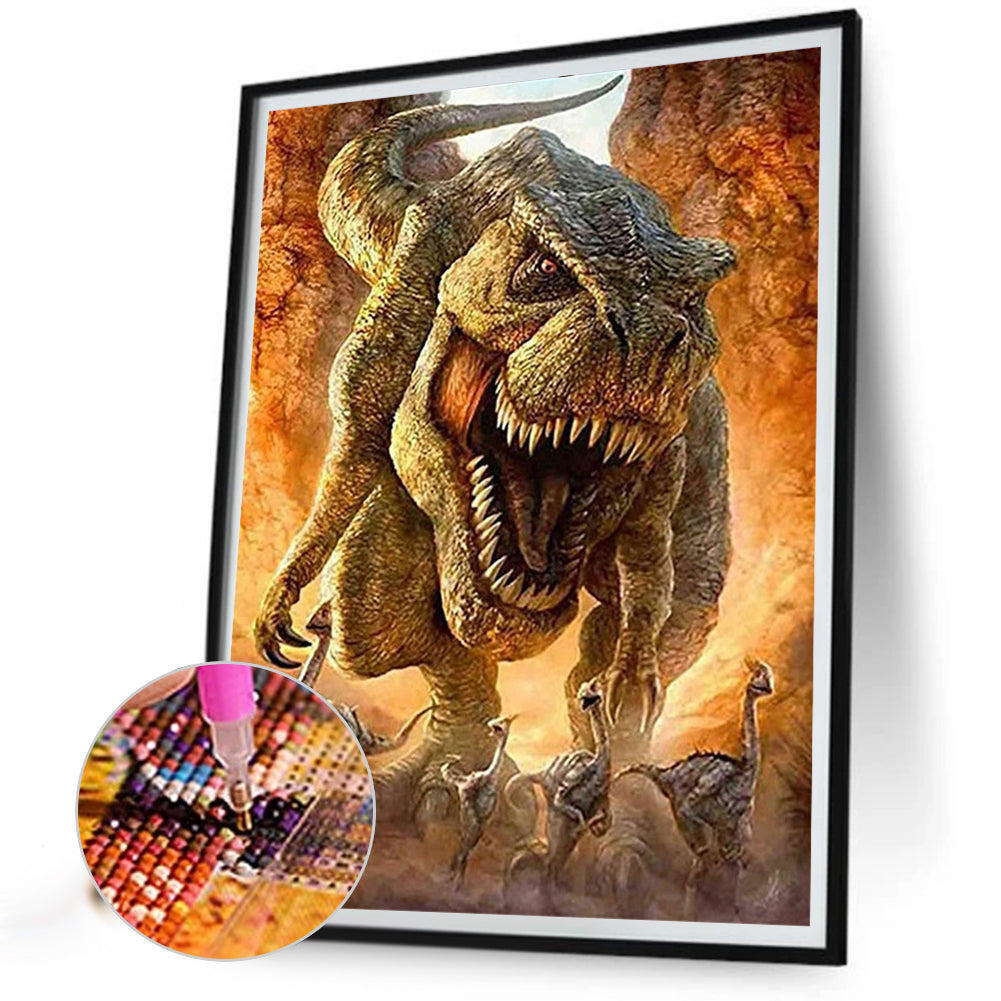 T-Rex - Full Round Drill Diamond Painting 40*50CM
