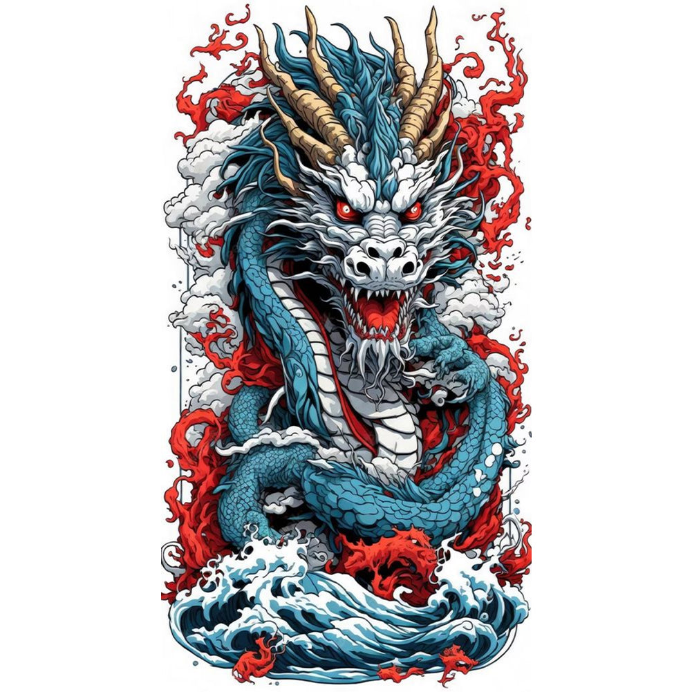 Dragon - Full Square Drill Diamond Painting 40*75CM