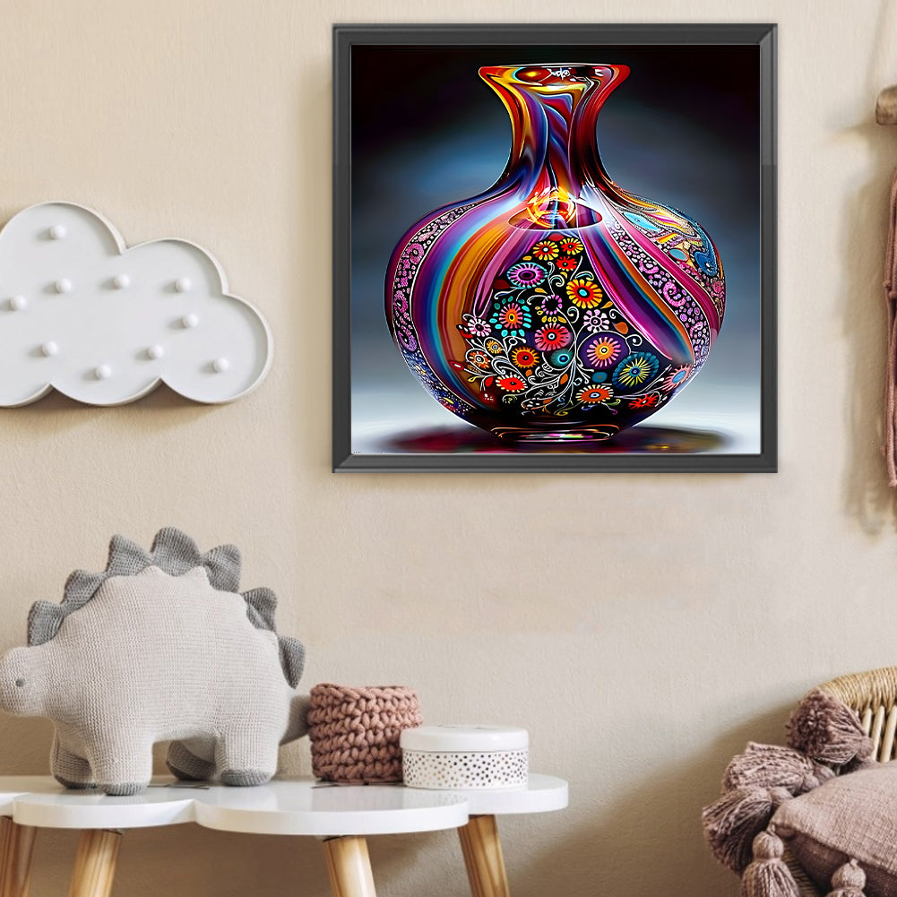 Art Vase - Full Round Drill Diamond Painting 40*40CM
