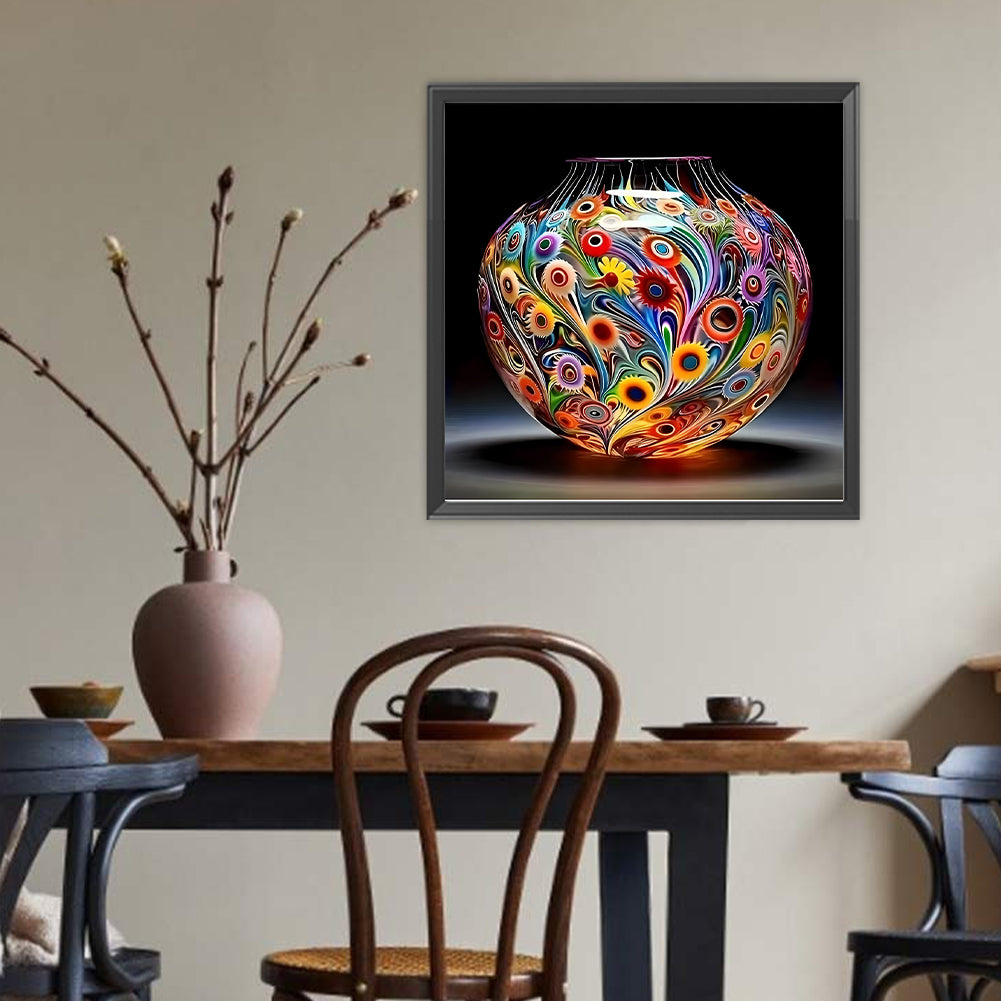 Art Vase - Full Round Drill Diamond Painting 40*40CM