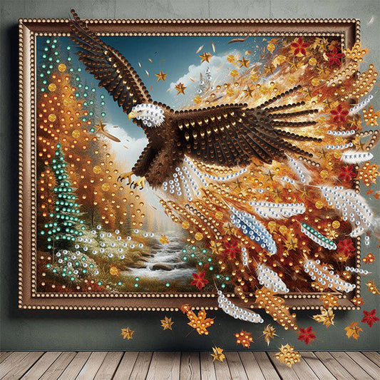 Eagle Escapes The Frame - Special Shaped Drill Diamond Painting 30*30CM