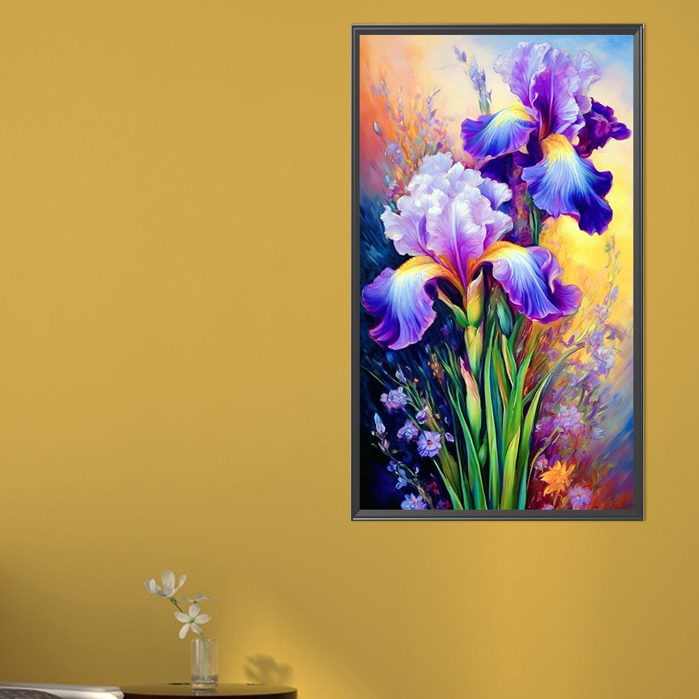 Iris - Full AB Round Drill Diamond Painting 40*70CM